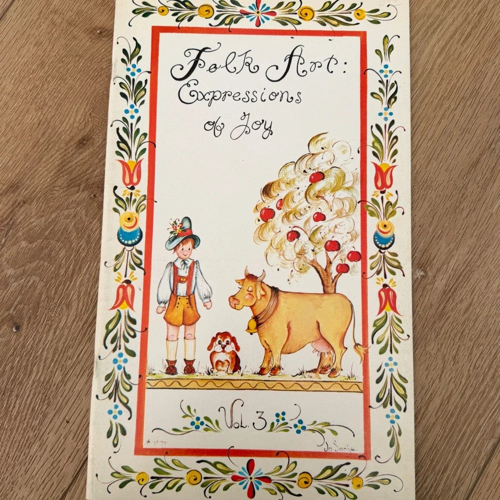 Vintage Jo Sonja Folk Art Expressions of Joy Painting Books Vol 1-5 Set 1975